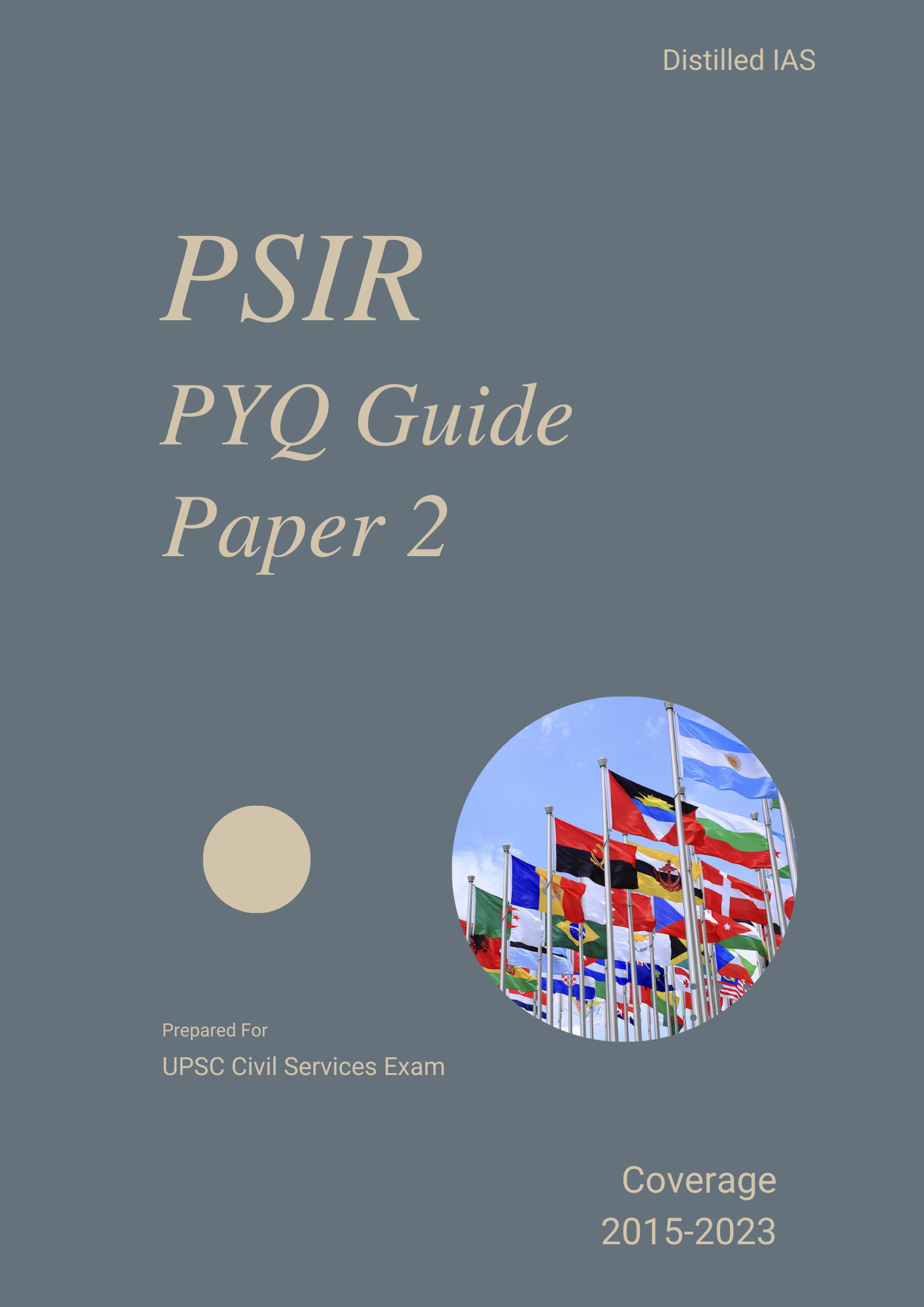 PSIR PYQ Guide Paper I & II