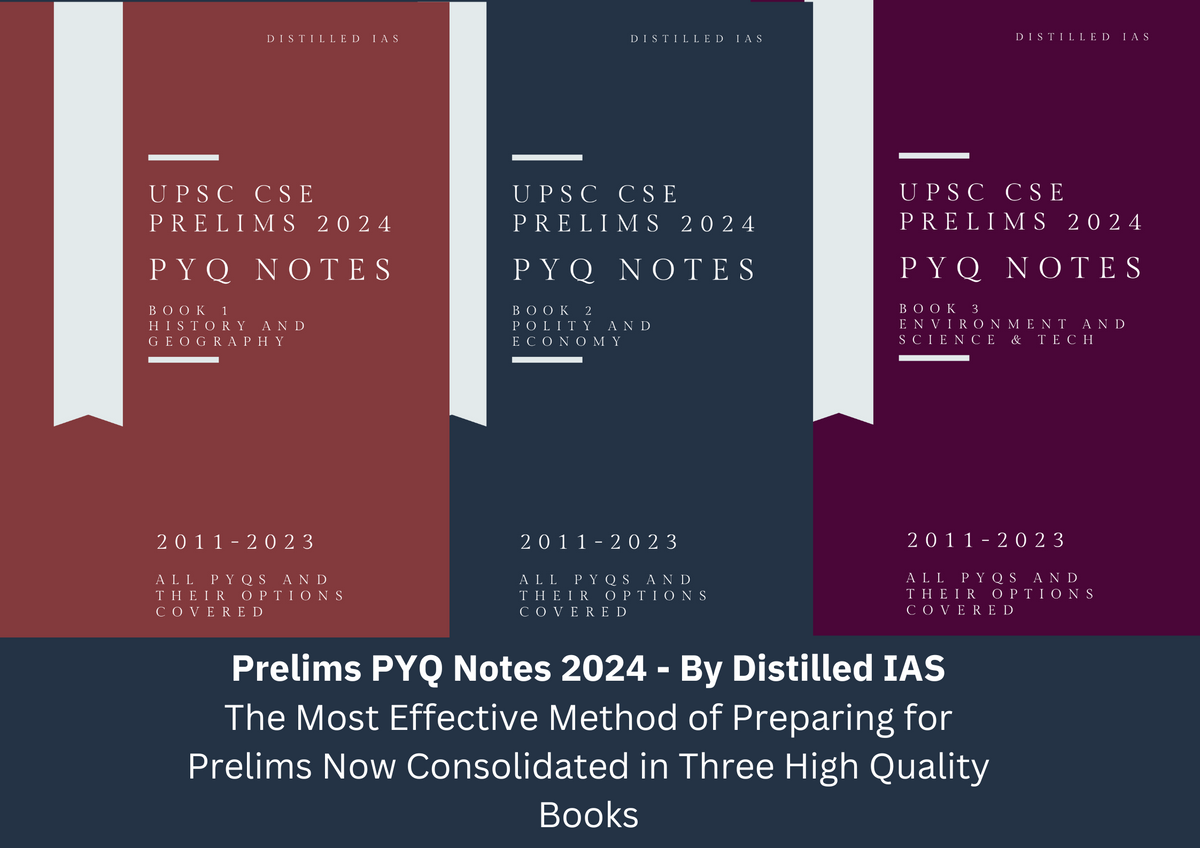 Prelims PYQ Notes 2024 (Softcopy) – Distilled IAS